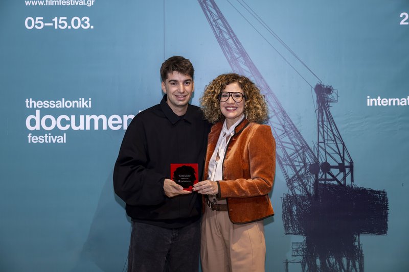 ACCESSIBILITY AWARD WINNER VASSILIS BACHARANOS AND ROULI CHRISTOPOULOU HEAD OF CORPORATE RESPONSIBILITY AND CULTURE ALPHA BANK
