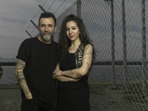 Heba Khaled and Talal Derki