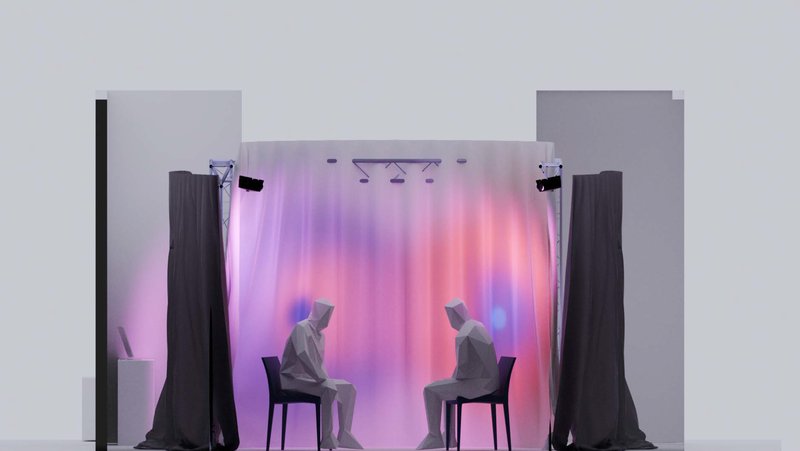 Εγκατάσταση "Η καρδιά βρίσκει τον ρυθμό της στη σιωπή της συνάντησης"