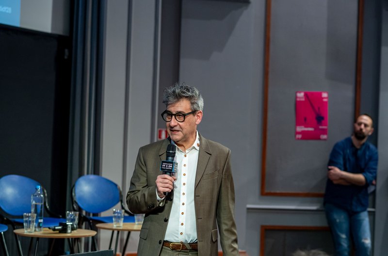 Ο Ορέστης Ανδρεαδάκης στην παρουσίαση του Filmography